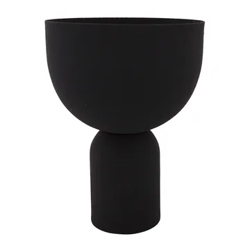 Torus flower pot Ø17 cm - Black-black - AYTM