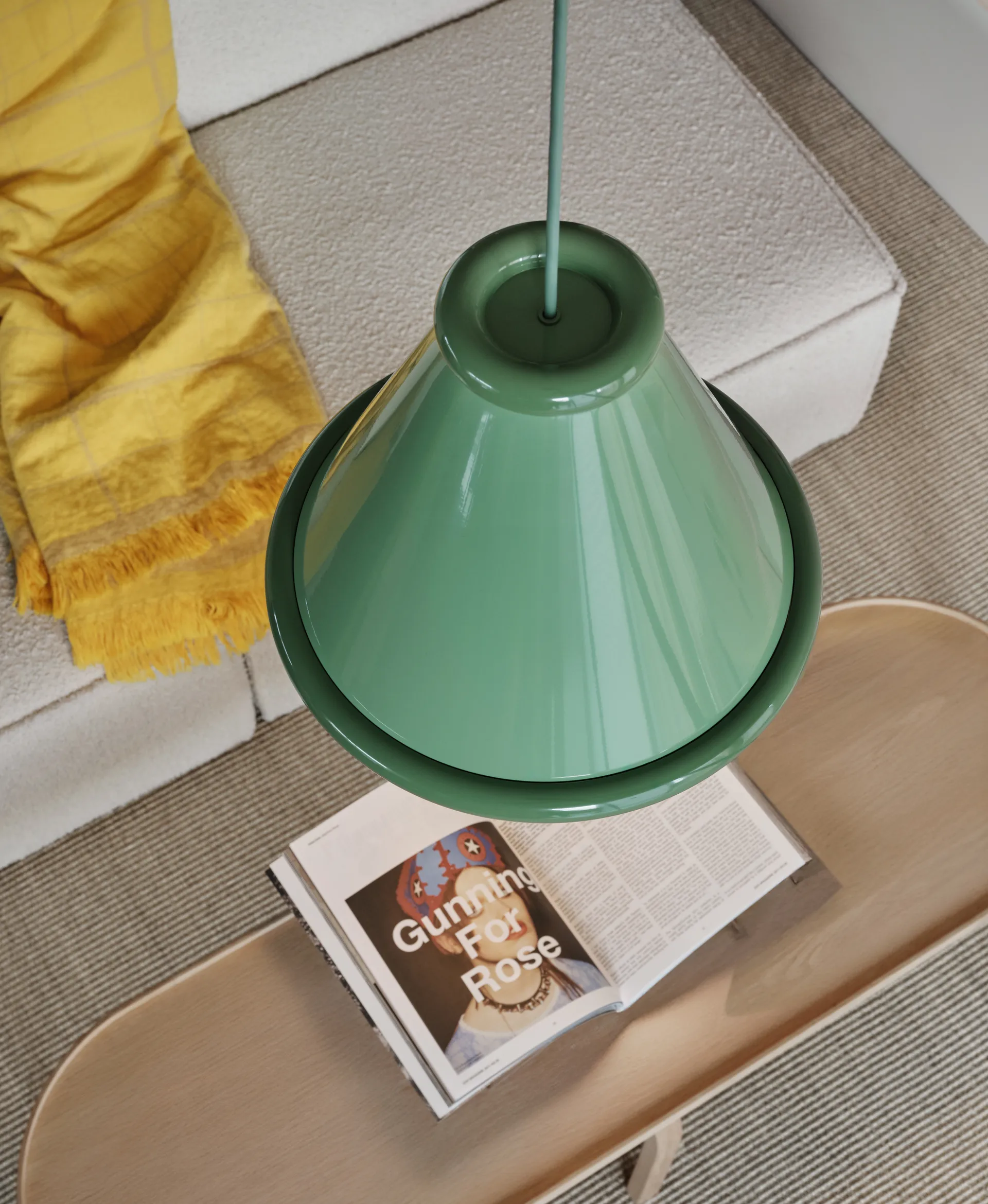 Belle pendant Ø36 cm, Pale green-reseda green Belid