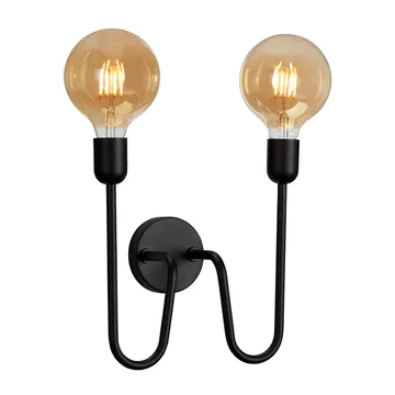 Regal Duo wall lamp hard wired - Black - Belid