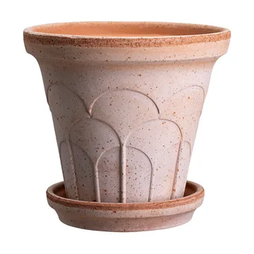 Fleur pot with saucer, 2 pieces - Pink, Ø25 cm - Bergs Potter