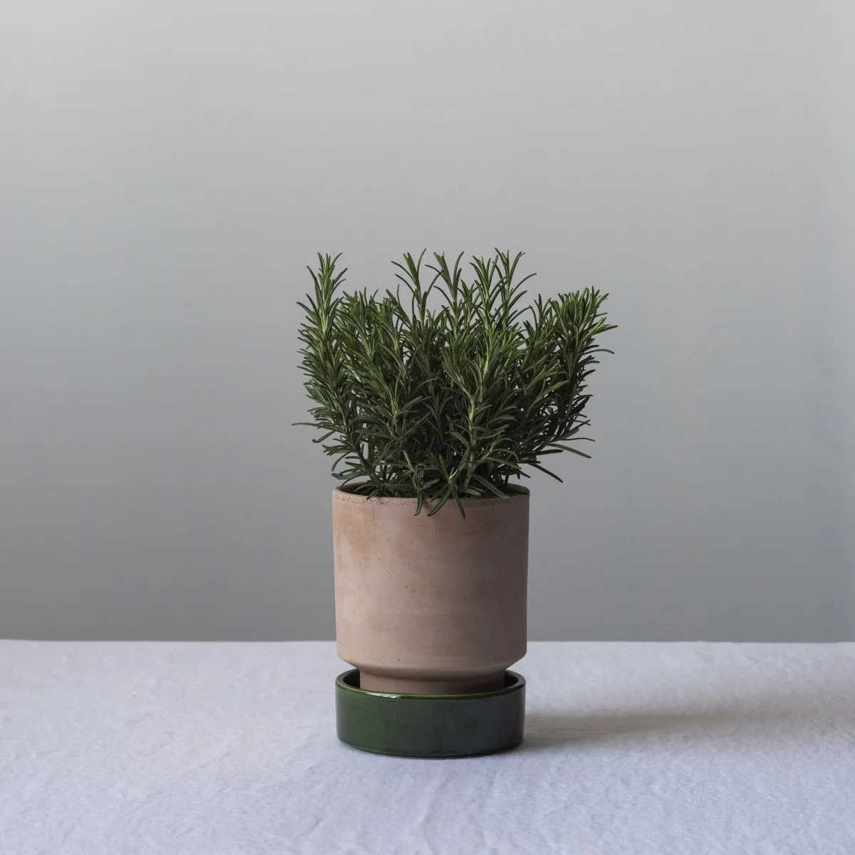 Hoff plant pot, Ø14 cm, Raw Rosa-Emerald Green (pink-green) Bergs Potter