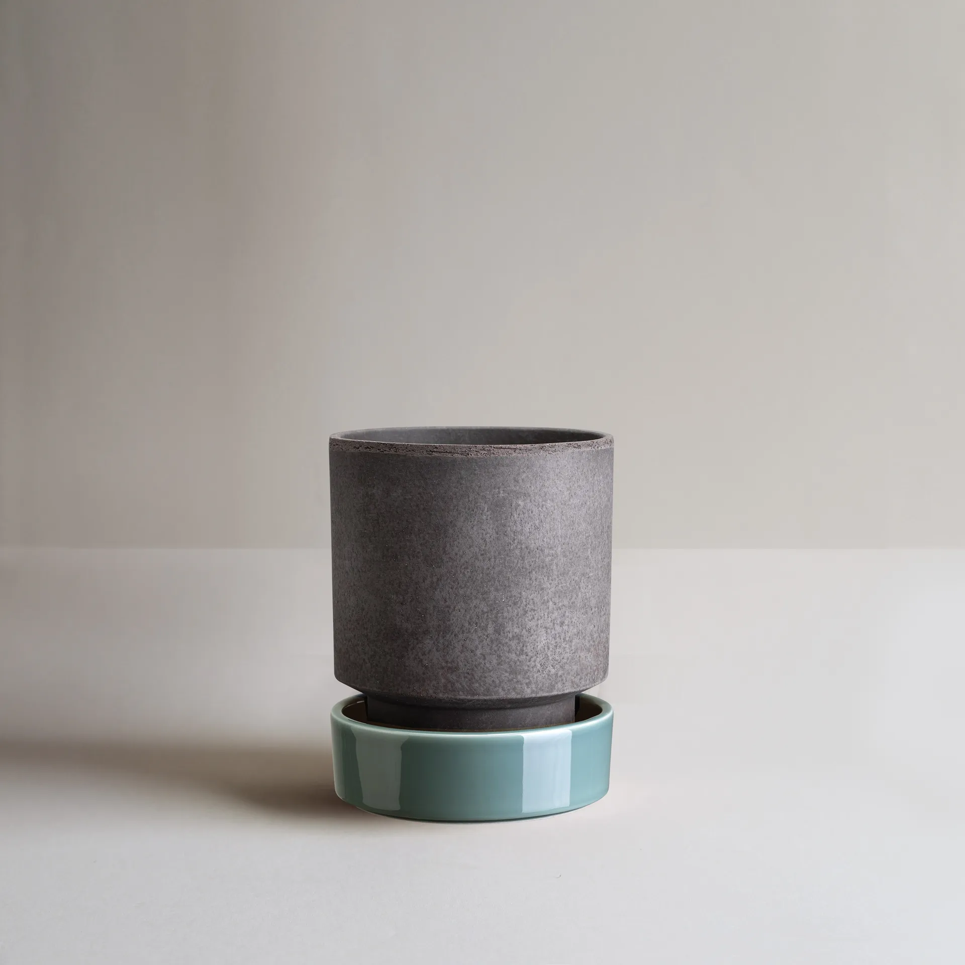 Hoff plant pot, Ø16 cm, Raw Grey-Misty Blue (grey-blue) Bergs Potter