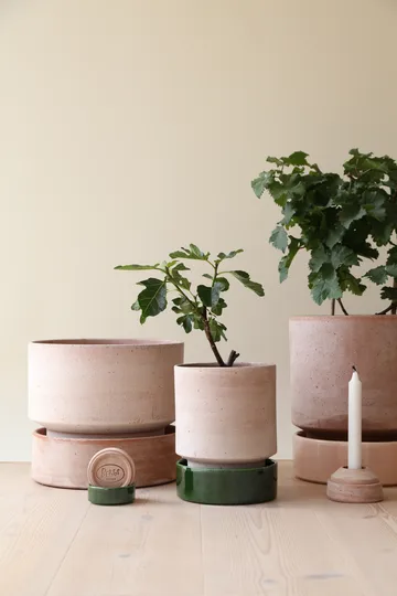 Hoff plant pot - Ø16 cm, Raw Rosa-Deep Burgundy  (pink-red) - Bergs Potter