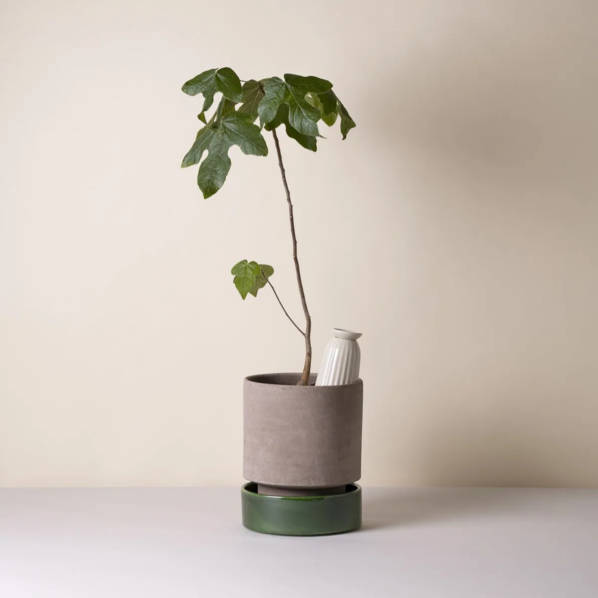 Hoff plant pot, Ø18 cm, Raw Grey-Emerald Green (grey-green) Bergs Potter