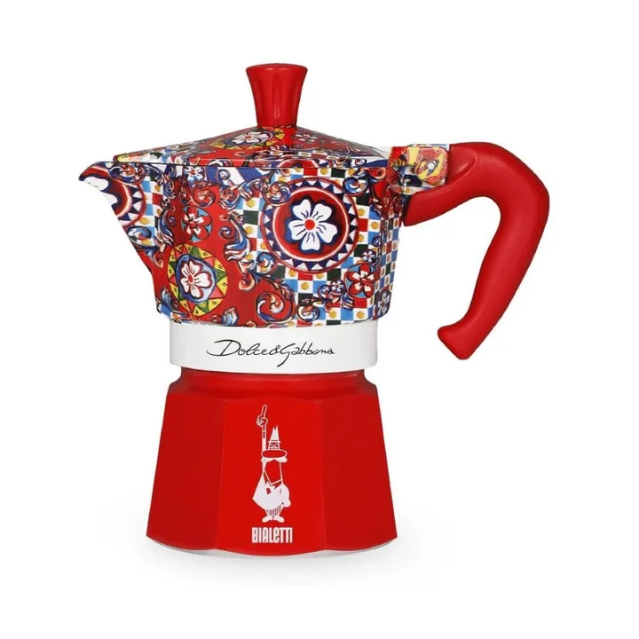 Bialetti x Dolce & Gabbana moka pot - Sicilian cart, 3 cups - Bialetti