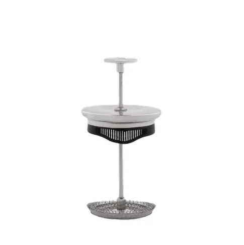 Preziosa coffee press 8 cups, Silver-black Bialetti