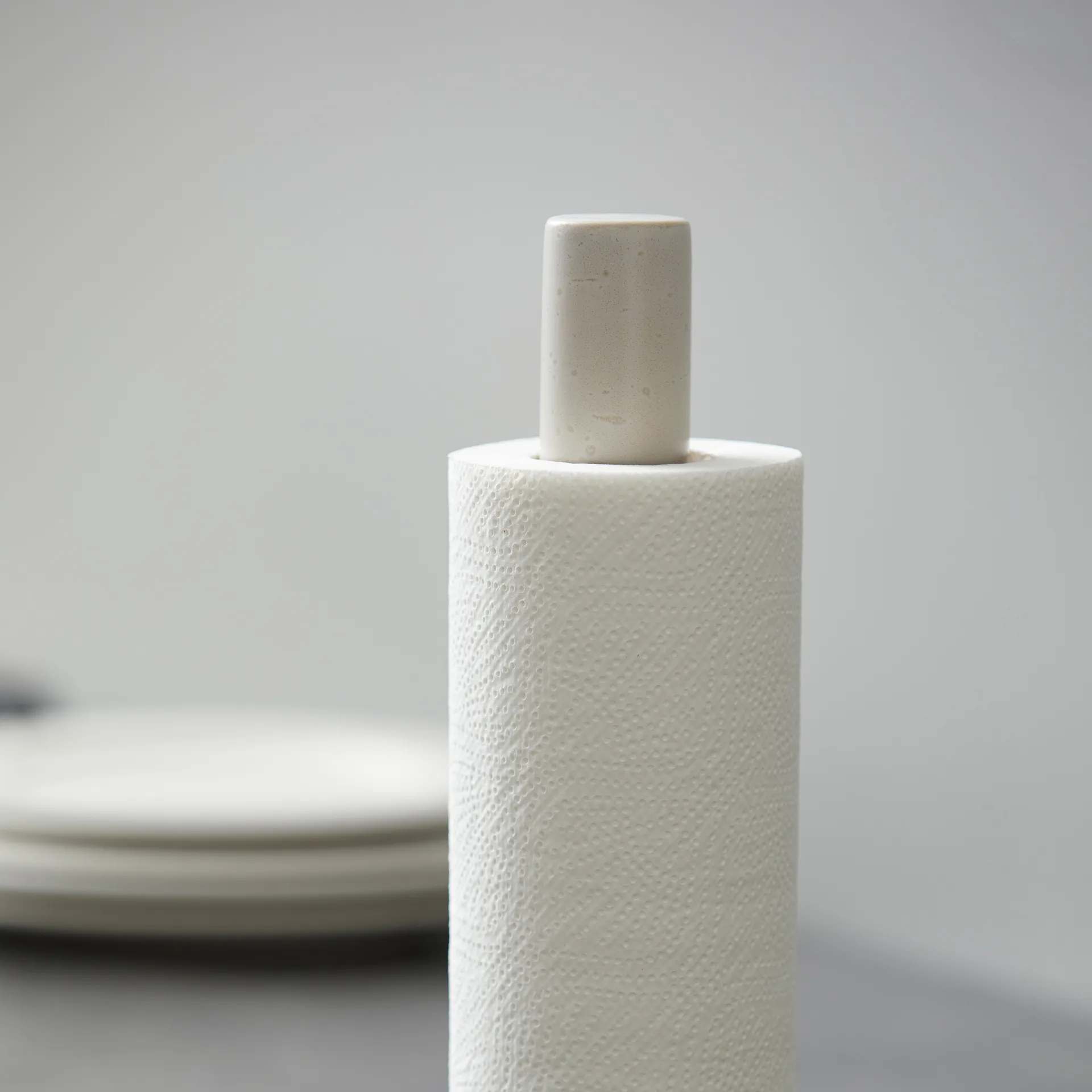 Bitz kitchen roll holder matte, matte off white Bitz