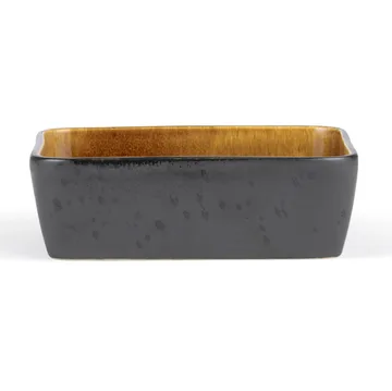 Bitz serving plate black 19x14 cm - Amber - Bitz
