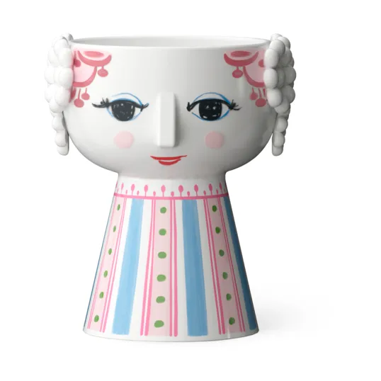 Eva candlestick 9,5 cm - Pink - Bjørn Wiinblad