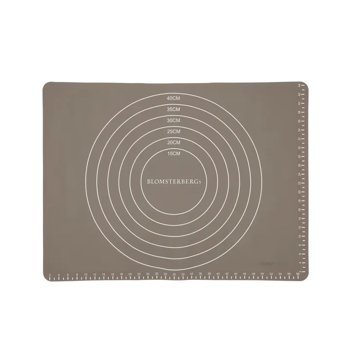 Blomsterbergs baking mat with measurements - Latte, silicone mat, 45x60 cm - Blomsterbergs