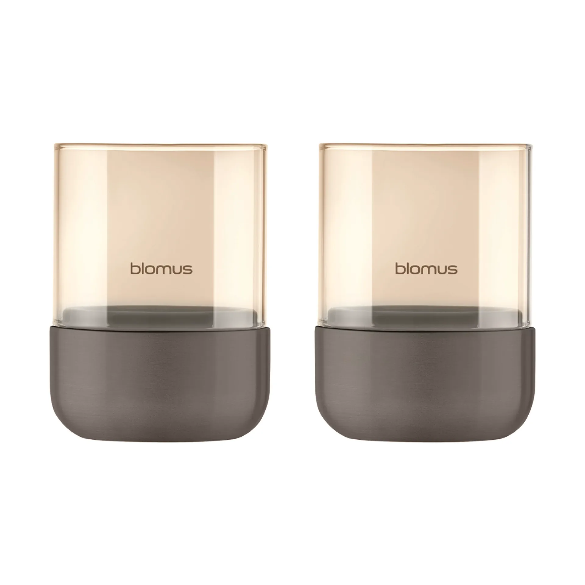 Calma lantern Ø7 cm 2-pack, Burned Metal-metallic finish blomus