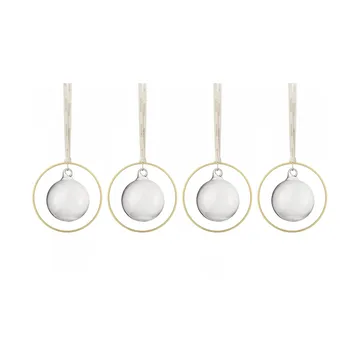 KITAI Christmas bauble 8,5 cm 4-pack - Clear - blomus