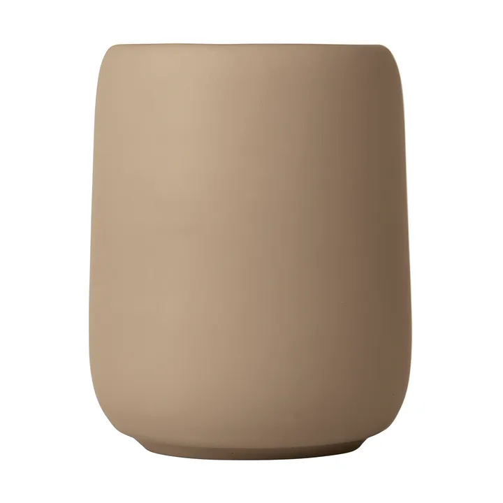 Sono toothbrush mug ceramic 30 cl - Beige - blomus