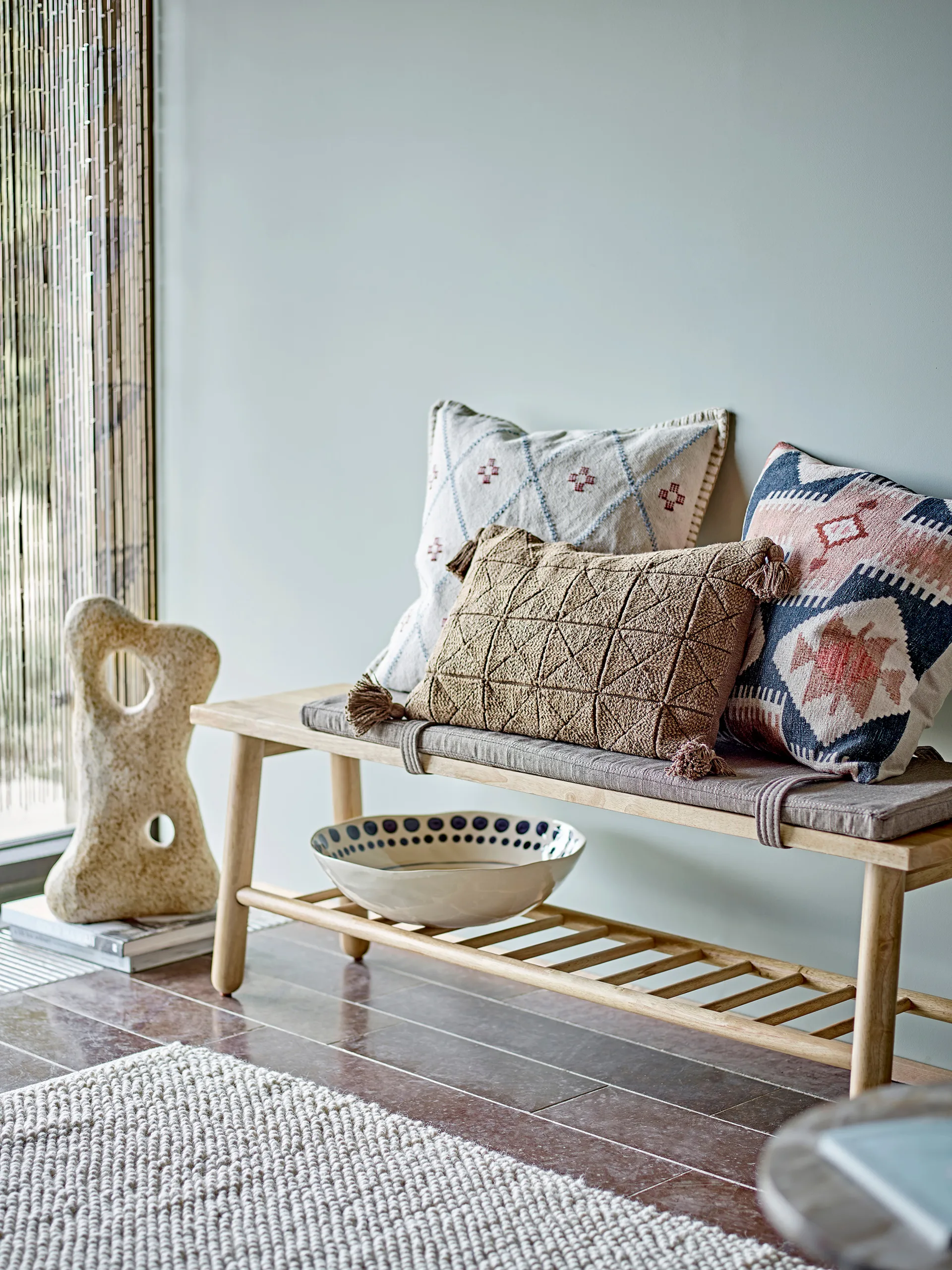 Aiko cushion 45x45 cm, Natural Bloomingville