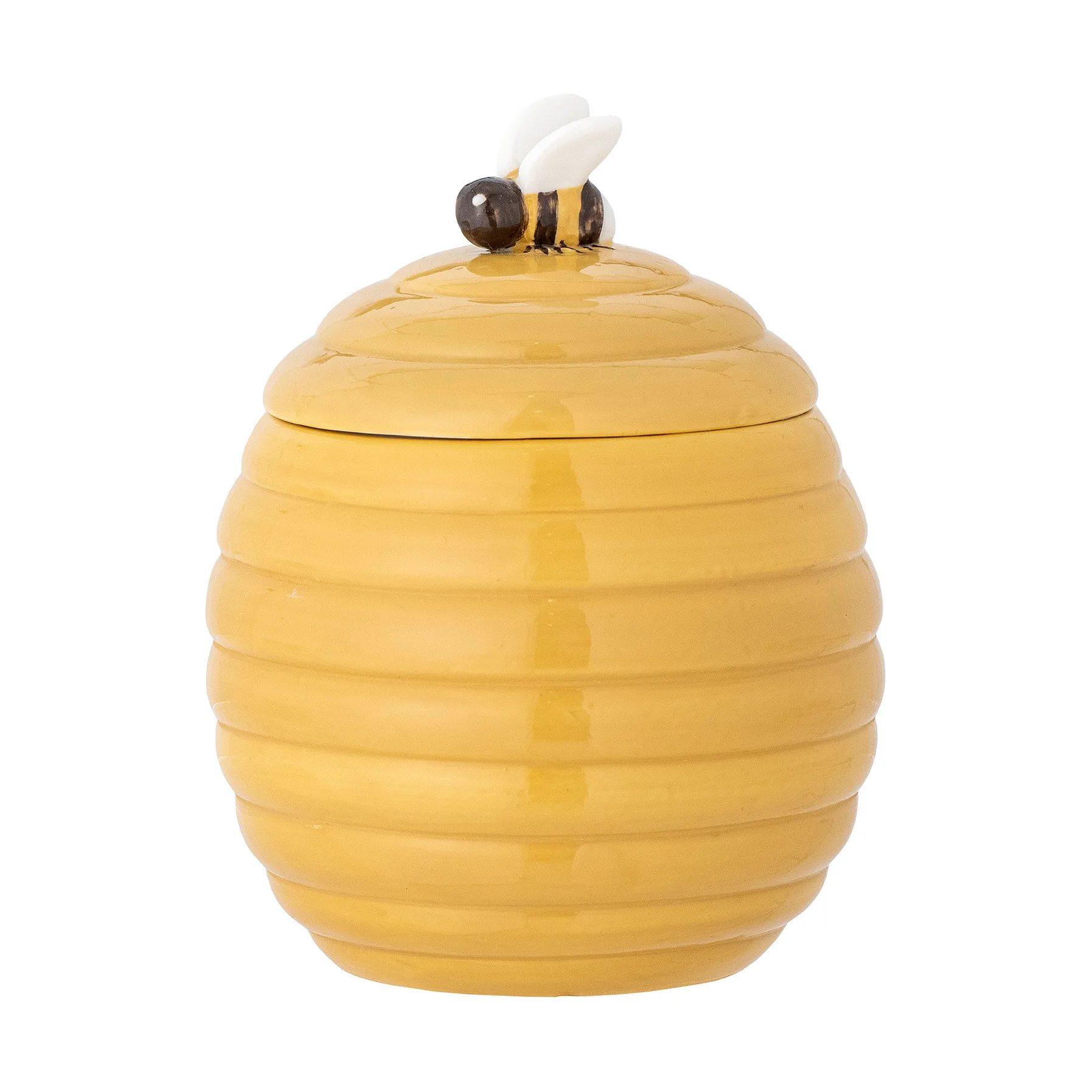 Alfred jar with lid, Yellow Bloomingville