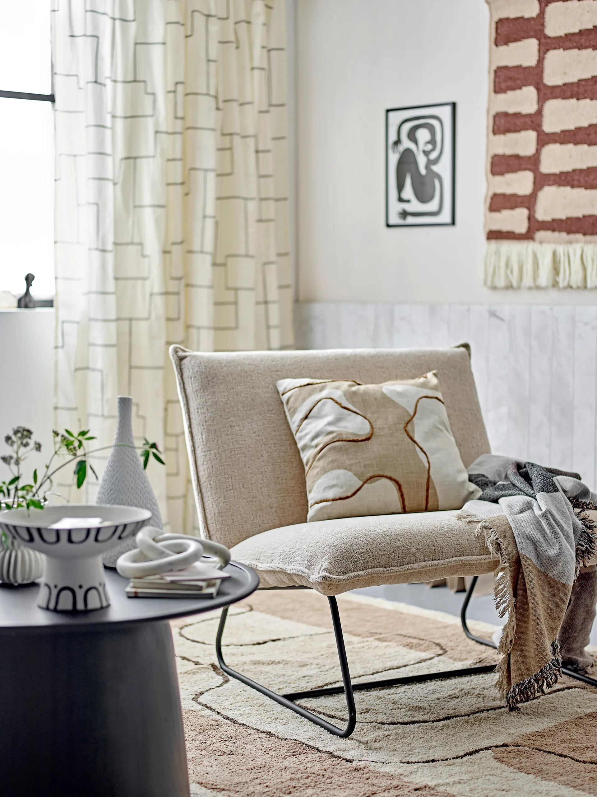Alton cushion 45x45 cm, Brown Bloomingville