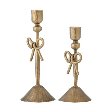 Arc candle holder - Brass, 2 pieces, Ø9 cm - Bloomingville