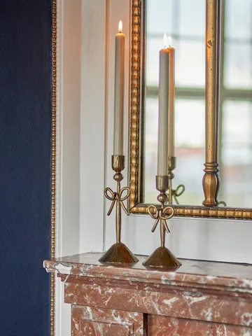 Arc candle holder - Brass, 2 pieces, Ø9 cm - Bloomingville