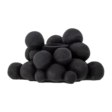 Betial candle sticks 12x9x6 cm - Black cement - Bloomingville