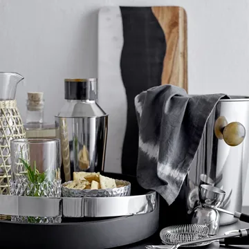 Bloomingville cutting board marble-resin-acacia - 18x39.5 cm - Bloomingville
