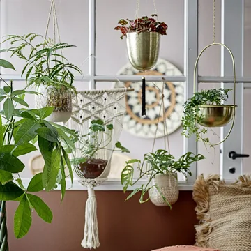 Bloomingville flower pot metal hanging - gold - Bloomingville