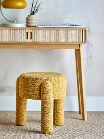 Bruno round stool Ø42 cm - Yellow - Bloomingville