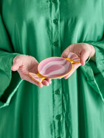 Caramella serving tray 10x15 cm - Pink - Bloomingville