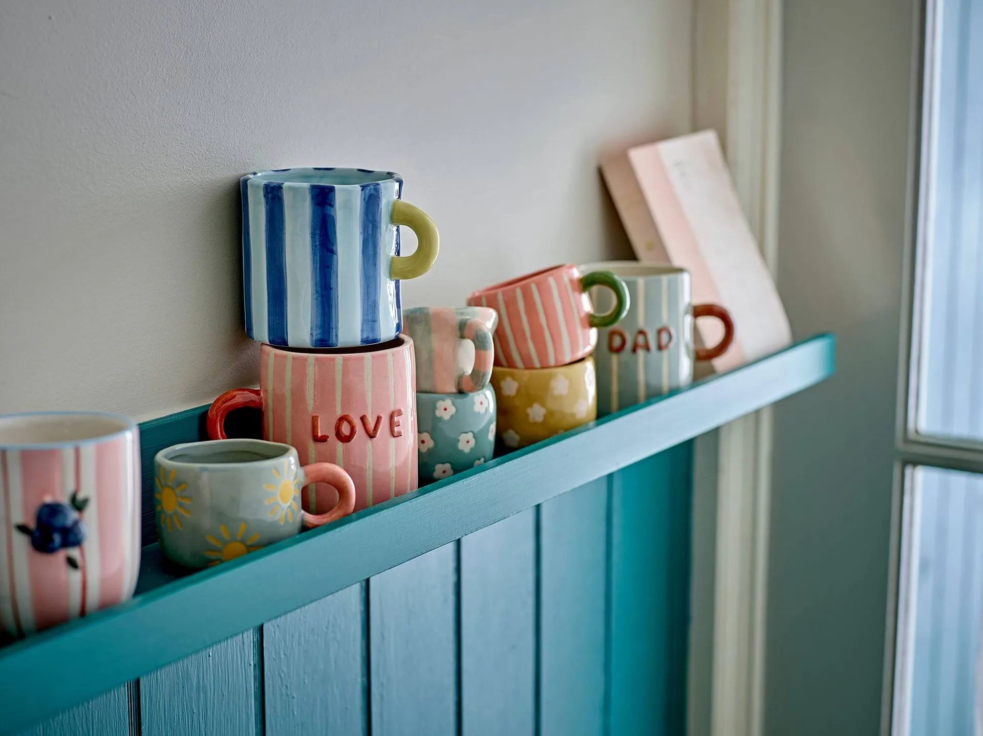 Cherish mug, Blue Bloomingville