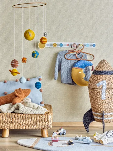 Cosmina storage basket with lid Ø40x68,5 cm - Nature - Bloomingville