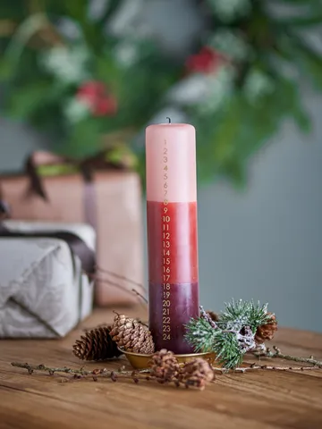 Dip Dye advent candle - Multi, 25 cm - Bloomingville