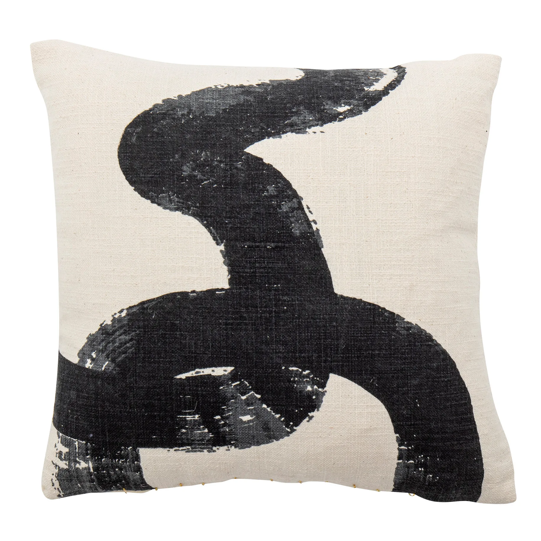 Ebell cushion 40x40 cm, white-black Bloomingville