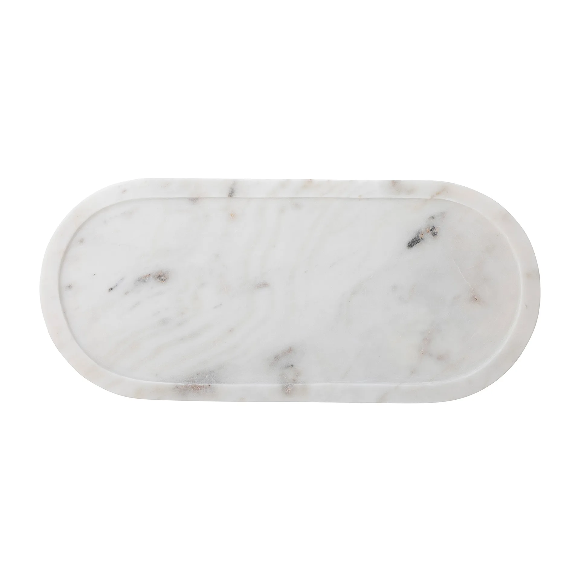 Emmaluna tray 20x45.5 cm, White marble Bloomingville