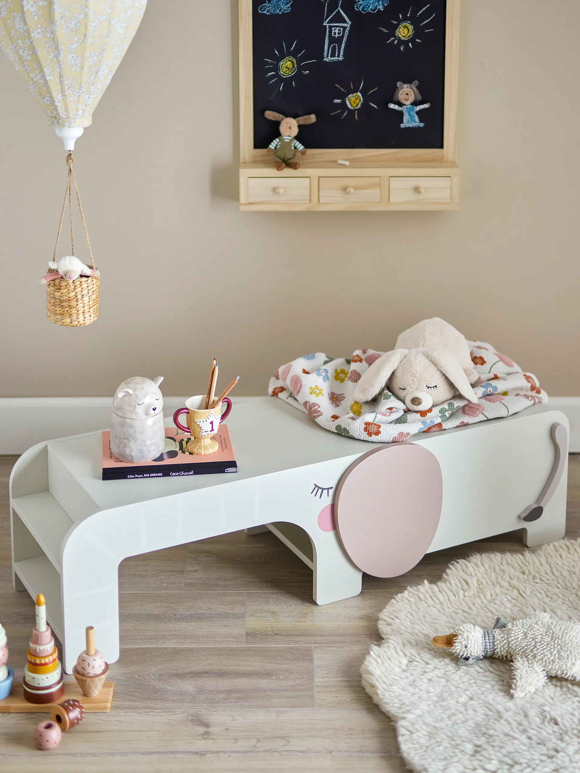 Ferdinand bench 110x32 cm, Grey Bloomingville