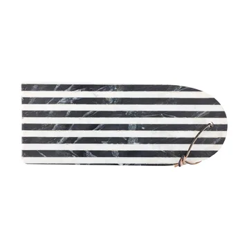 Illuna cutting board 20x40 cm - Black-white marble - Bloomingville