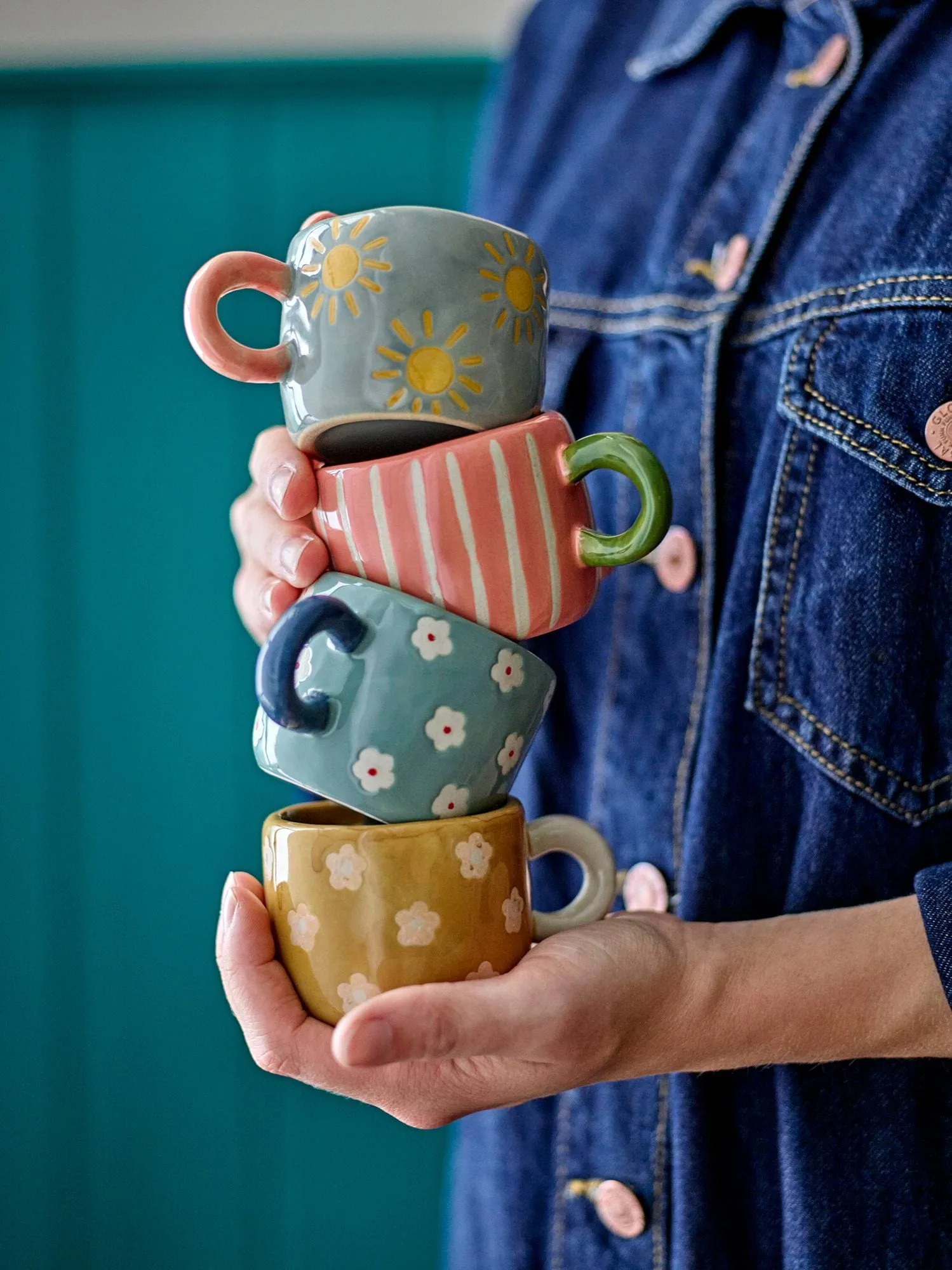 Nini cup, Multi, 4 pieces Bloomingville