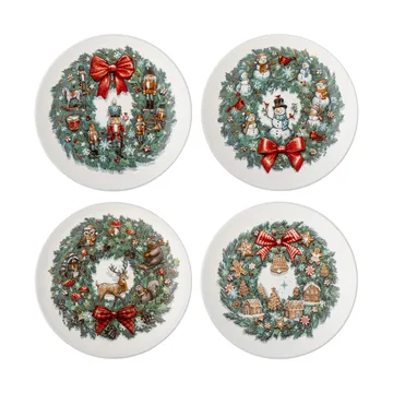 Valentin side plate Ø12,5 cm 4 pieces - Green - Bloomingville
