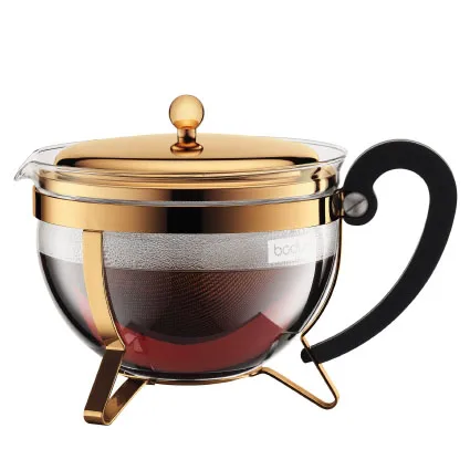Chambord tea pot gold, 1.3 l Bodum
