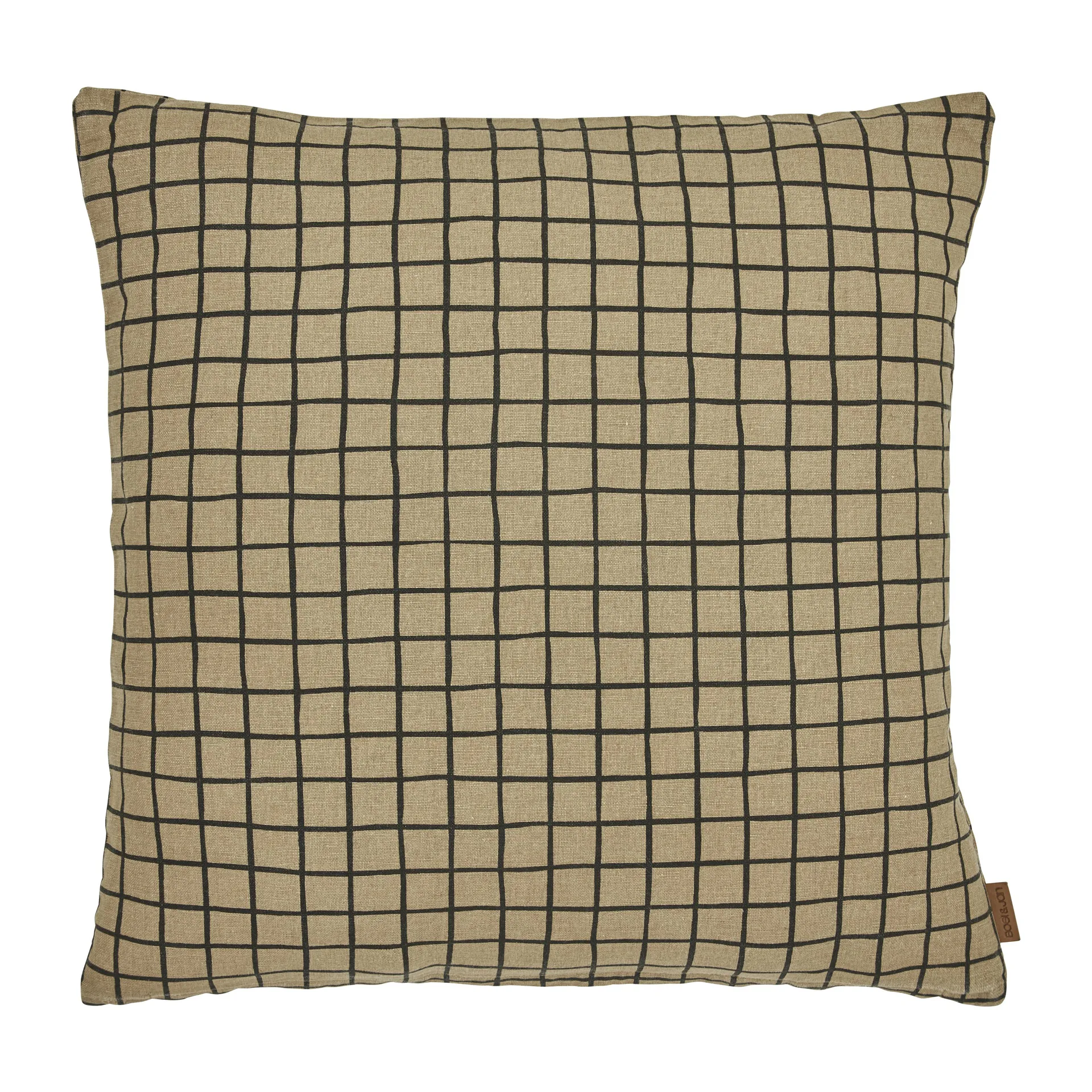 Tofta check cushion cover 45x45 cm, Brown Boel & Jan