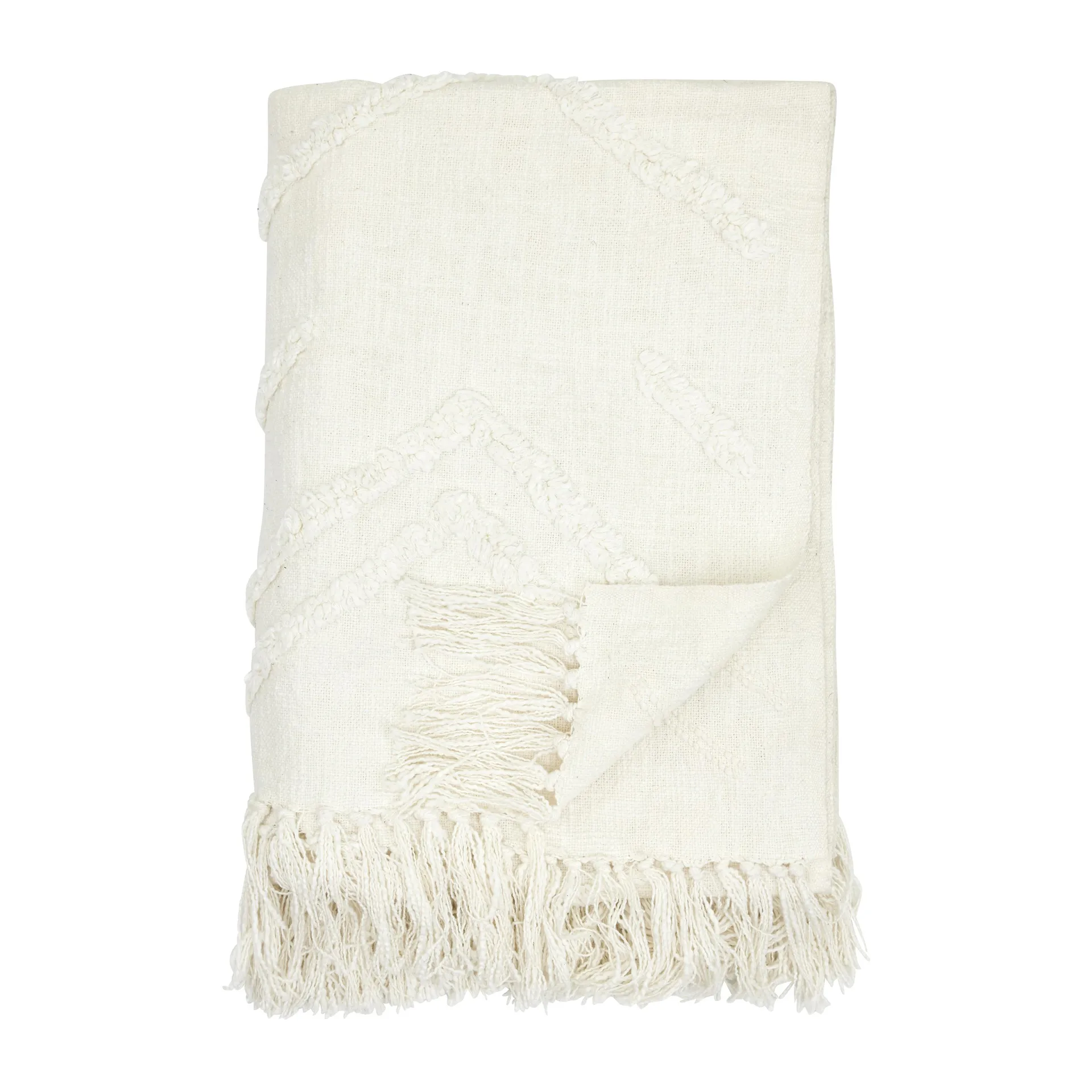 Tovhult cotton throw 130x170 cm, Offwhite Boel & Jan