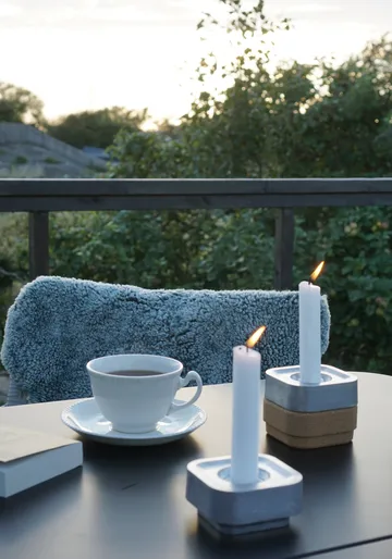 Stumpastaken candle holder Ettan - aluminum - Born In Sweden
