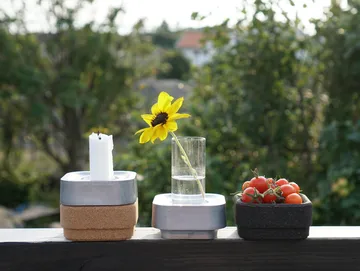 Stumpastaken candle holder Ettan - aluminum - Born In Sweden