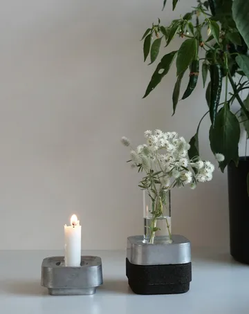 Stumpastaken candle holder Ettan - aluminum - Born In Sweden