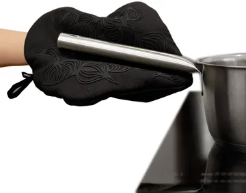 Bosign non-slip potholder with pocket - Black - Bosign