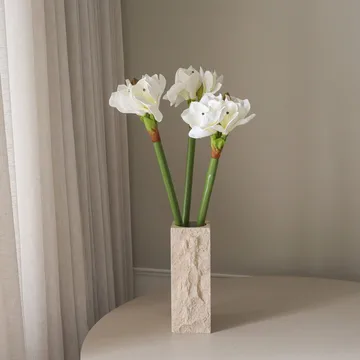 Amaryllis artificial flower - White, 73 cm - Botané