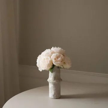 Artificial peony bouquet - Mini, Cream 10 pcs - Botané