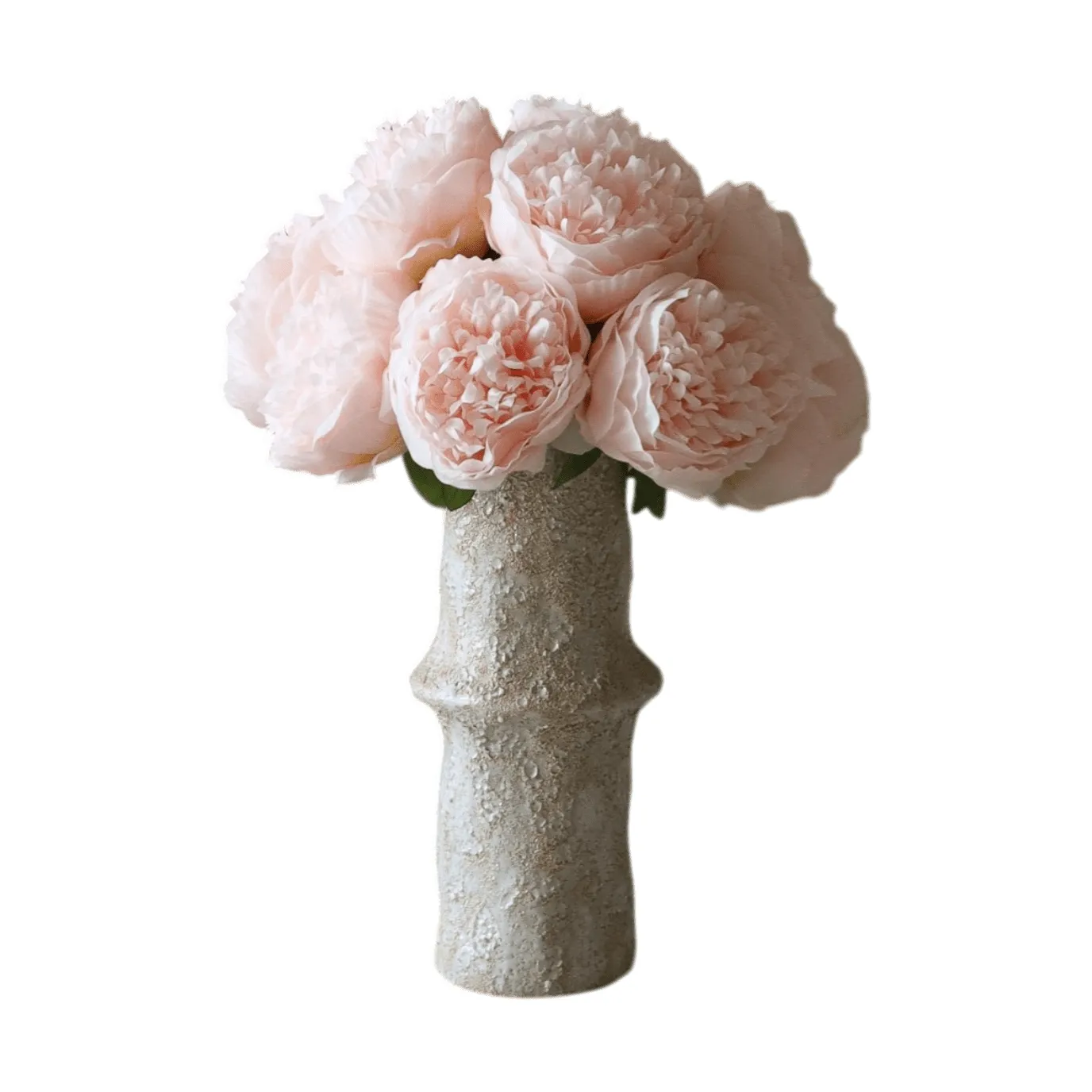 Artificial peony bouquet, Mini, light pink 10 pcs Botané