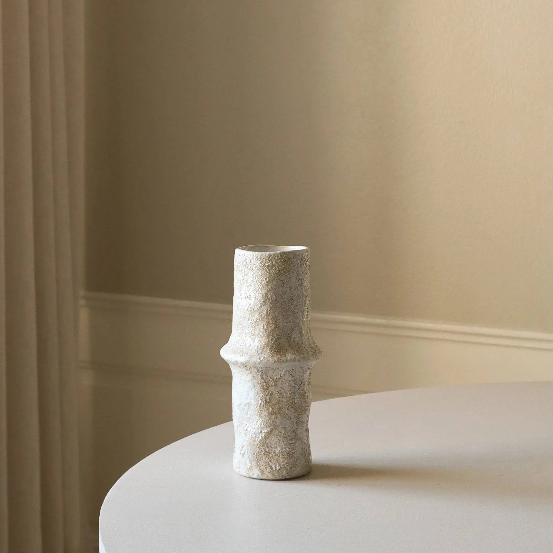 Earth ceramic vase, Small, Ø8x24.5 cm Botané