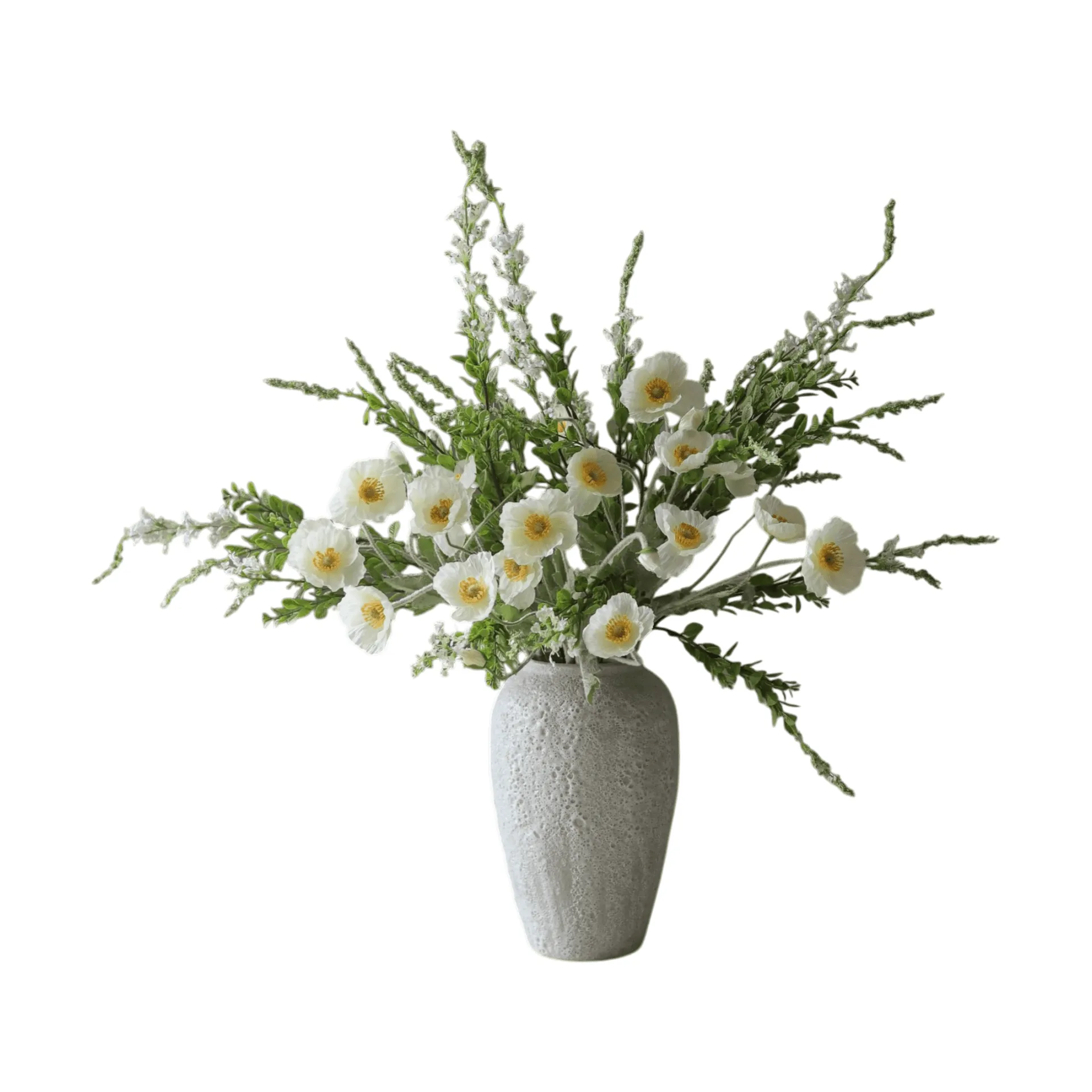 Midsummer Day artificial bouquet, Poppy wildflowers 12 pcs Botané