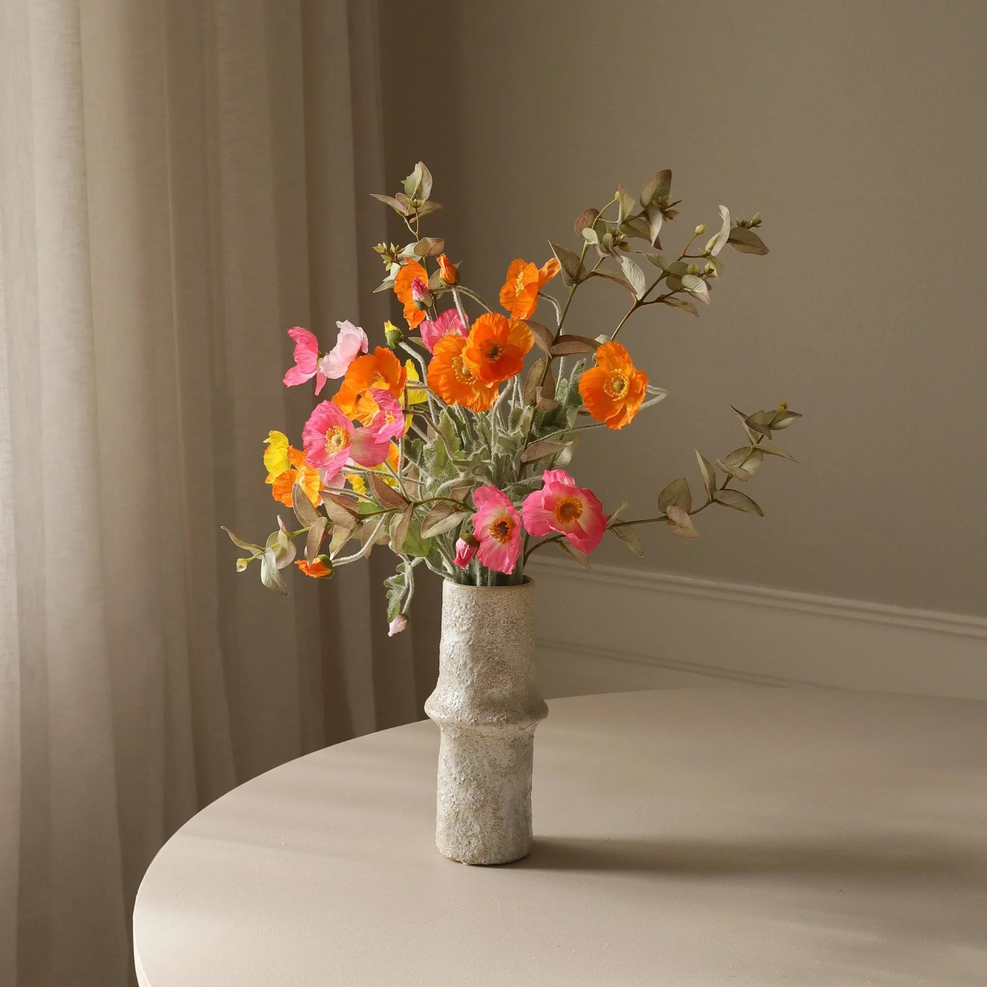 Poppy Spritz artificial bouquet, Poppy-eucalyptus 10 pcs Botané