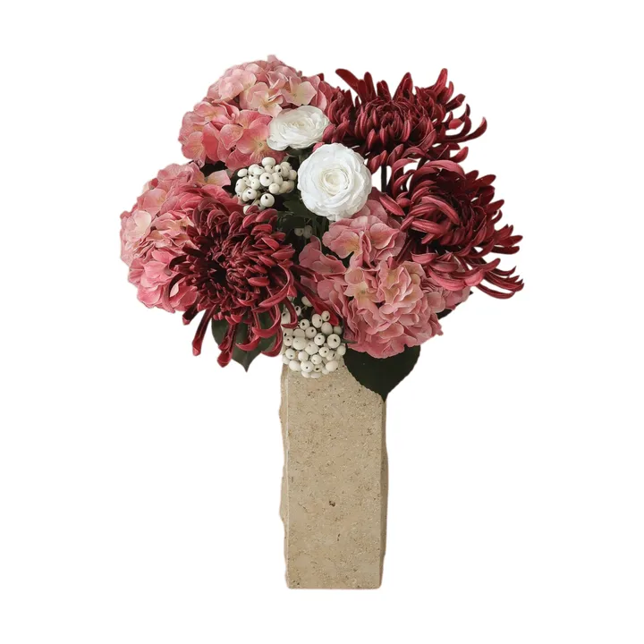 Rose reverie artificial bouquet - Hydrangea, spider chrysanthemum, ranunculus, 77 cm - Botané